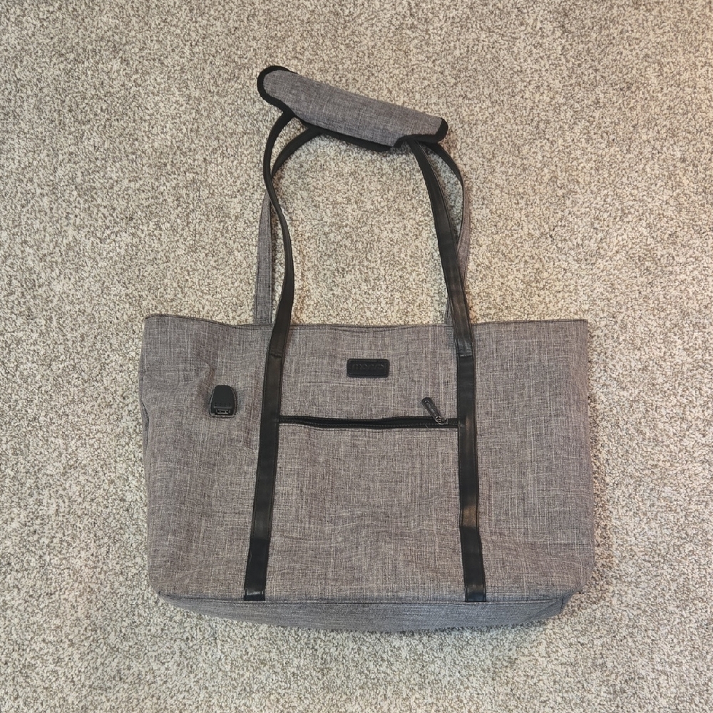 Elegant Gray Women's Laptop Tote